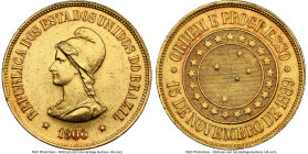 Republic gold 20000 Reis 1900 MS61 NGC, Rio de Janeiro mint, KM497, LMB-720. Mintage: 7,551. Subtly toned. HID09801242017 © 2024 Heritage Auctions | A...