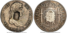 Maria II Counterstamped 870 Reis ND (1834) VF Details (Cleaned) NGC, Lisbon mint, KM440.4, Gomes-29.58. Crowned arms of Portugal counterstamp (XF Stro...