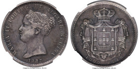 Maria II 1000 Reis 1837/6 XF45 NGC, Lisbon mint, KM472. Mitnage: 2.295. A scarcer type. HID09801242017 © 2024 Heritage Auctions | All Rights Reserved ...