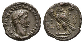 MÜNZEN DER RÖMISCHEN PROVINZEN, Ägypten, Alexandria, Billon Tetradrachme (10,21 g), Gallienus, Jahr 14 (266/67). Av.: Belorbeerte und kürassierte Büst...