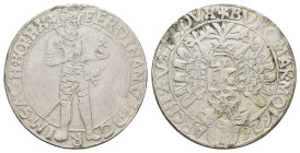 Taler, 1626, Ferdinand II., Kuttenberg (Münzm. Sebastian Hölzl), Dav. 3143, Hksp., gereinigt, Felder bearbeitet, ss.