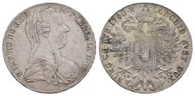 Taler, 1780, Maria Theresia, IC - FA, Wien, posthum bis 1785 geprägt, Frühwald 114a, Eyp. 190a + b, kl. Rf., ss+.