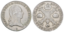Taler, 1797, Franz II., H (Günzburg), Dav. 1180, gereinigt, ss.