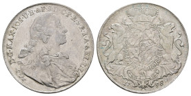 Taler, 1758, Maximilian III. Joseph, Dav. 1948, Hahn 308, berieben, ss.