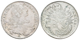Taler, 1765, Maximilian III., Joseph, Amberg, Dav. 1954, Hahn 330, berieben, leicht justiert, vz.