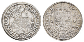 Ort (1/4 Taler), 1624, Georg Wilhelm, Königsberg, Olding 41a, gereinigt, ss.