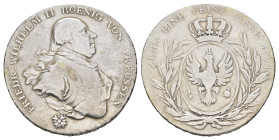 Taler, 1794, Friedrich Wilhelm II., Dav. 2600, Olding 55, gereinigt/berieben, s-ss.