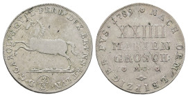 24 Mariengroschen, 1789, Karl Wilhelm Ferdinand, KM 1033, Rev. Kr., ss.