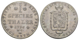 Taler, 1795, Karl Wilhelm Ferdinand, Dav. 2173, Rev. min. justiert, Kr., ss.