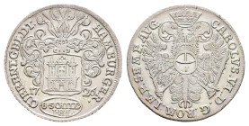 8 Schilling, 1726, IHL, KM 367, gereinigt, ss+.