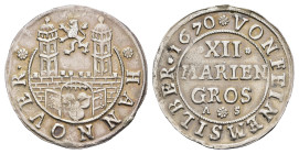 12 Mariengroschen, 1670, Buck/Meier 279 a, Hsp., ss.