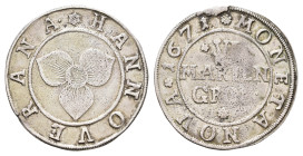 6 Mariengroschen, 1671, Buck/Meier 285a b, kl. Schrötlings- und Stempelfehler, ss.