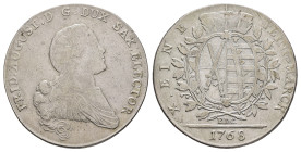 Taler, 1768, Friedrich August III., Dav. 2682, min. justiert, ss.