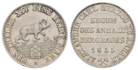 Taler, 1855, Alexander Carl, AKS 16, J. 66, kl. Rf., ss+.