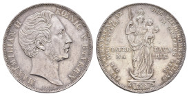 Doppelgulden, 1855, Maximilian II., AKS 168, Kr., wz. Rf., f. vz.