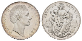 Taler, 1867, Ludwig II., AKS 176, Fassungsspuren, Kr., vz aus PP.