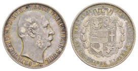Taler, 1867, Friedrich Franz II., AKS 55, J. 59, Patina, ss.Dieses Los wird regelbesteuert verkauft, auf den Zuschlag wird 22% Aufgeld, 3 Euro Losgebü...
