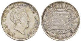 Taler, 1830, S, Anton, AKS 66, J. 60, kl. Kr., leicht berieben, ss-vz.Dieses Los wird regelbesteuert verkauft, auf den Zuschlag wird 22% Aufgeld, 3 Eu...