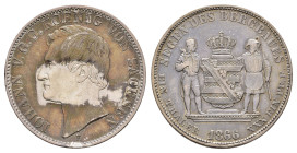 Taler, 1866, Johann, AKS 135, J. 128, Patina, ss-vz.