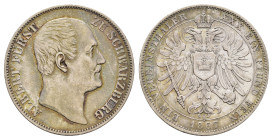 Taler, 1867, Albert, AKS 32, J. 57, berieben, Patina, ss.Dieses Los wird regelbesteuert verkauft, auf den Zuschlag wird 22% Aufgeld, 3 Euro Losgebühr ...