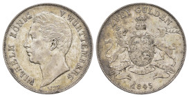 Doppelgulden, 1845, Wilhelm I., AKS 76, J. 72, ss.