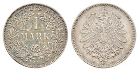 1 Mark, 1882, H, kl. Kr., Rf., vz. J. 9