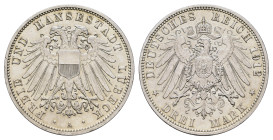 3 Mark, 1912, berieben, kl. Kr., vz. J. 82