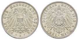 3 Mark, 1913, kl. Rf., ss. J. 82
