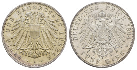 5 Mark, 1904, kl. Rf., ss-vz. J. 83
