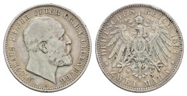 2 Mark, 1891, Nicolaus Friedrich Peter, Hsp., s-ss. J. 93