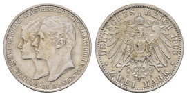 2 Mark, 1903, Wilhelm Ernst, auf die Vermählung, ss. J. 158