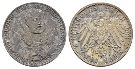 2 Mark, 1908, Universität Jena, Patina, vz. J. 160