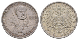 2 Mark, 1908, Universität Jena, Av. min. Kr., vz. J. 160