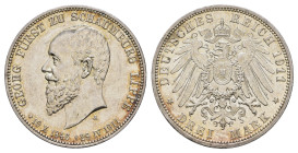 3 Mark, 1911, Georg, auf seinen Tod, kl. Kr., vz-st. J. 166