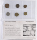 Lot 1 Pfennig bis 1 Mark als Satz, dazu 3 Mark 1924 A (J. 312); die Erhaltungen bei ss.