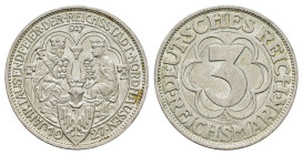 3 Reichsmark, 1927, Nordhausen, wz. Rf., vz. J. 327