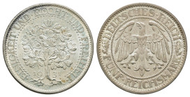 5 Reichsmark, 1931, F, Eichbaum, vz. J. 331