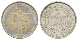3 Reichsmark, 1929, Meissen, Kr., f. vz. J. 338