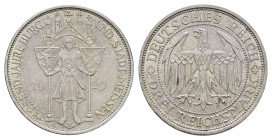 3 Reichsmark, 1929, E, Meißen, ss+ J. 338