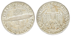3 Reichsmark, 1930, E, Zeppelin, Kr., f. vz. J. 342