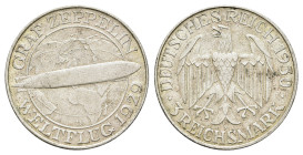 3 Reichsmark, 1930, D, Zeppelin, ss- vz. J. 342