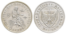 3 Reichsmark, 1930, E, Walther von der Vogelweide, min. Kr., wz. Rf., vz. J. 344