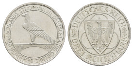 3 Reichsmark, 1930, A, Rheinlandräumung, vz-st. J. 345