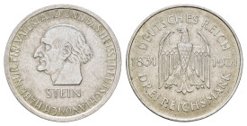 3 Reichsmark, 1931, Stein, gereinigt, vz. J. 348