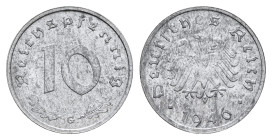 10 Reichspfennig, 1946, G, kl. Kr., vz. J. 375