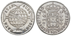 640 Reis, 1813, Johann VI., B, KM 307.1, gereinigt, ss.