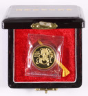 1/2 Unze, Gold , 1992, Internationale Münzmesse München - Panda, in Originalschatulle, mit Zertifikat, PP. Nur 1.500 Stück!