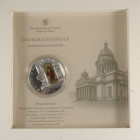 10 Dollars, 2012, Elizabeth II., Isaakskathedrale Auferstehungsfenster, Silbermünze mit Glasfenster, Windows of Heaven, limitiert auf 2000 Stück, in O...