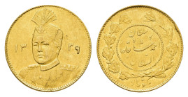 1 Toman, Gold, AH 1339, Ahmad, Fb. 84, kl. Schrötlingsfehler, kl. Kr., ss-vz.