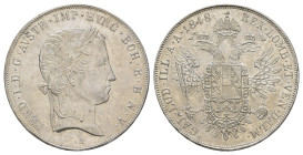 Taler, 1848, Ferdinand I., Wien, Her. 142, kl. Kr., vz.